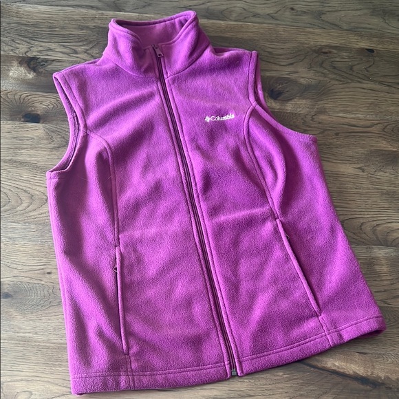 Columbia Women's Purple/Pink Fleece Vest Large - Picture 1 of 11